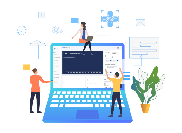 Ilustração de otimização digital